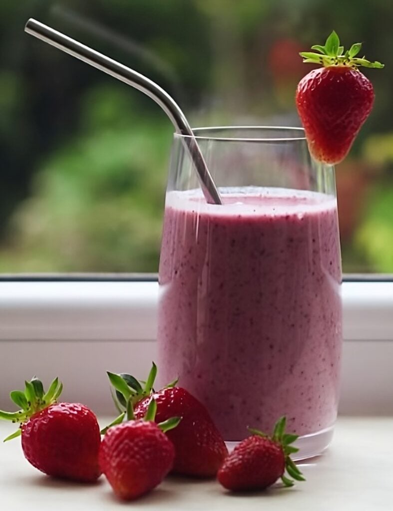 Berry smoothy for health.