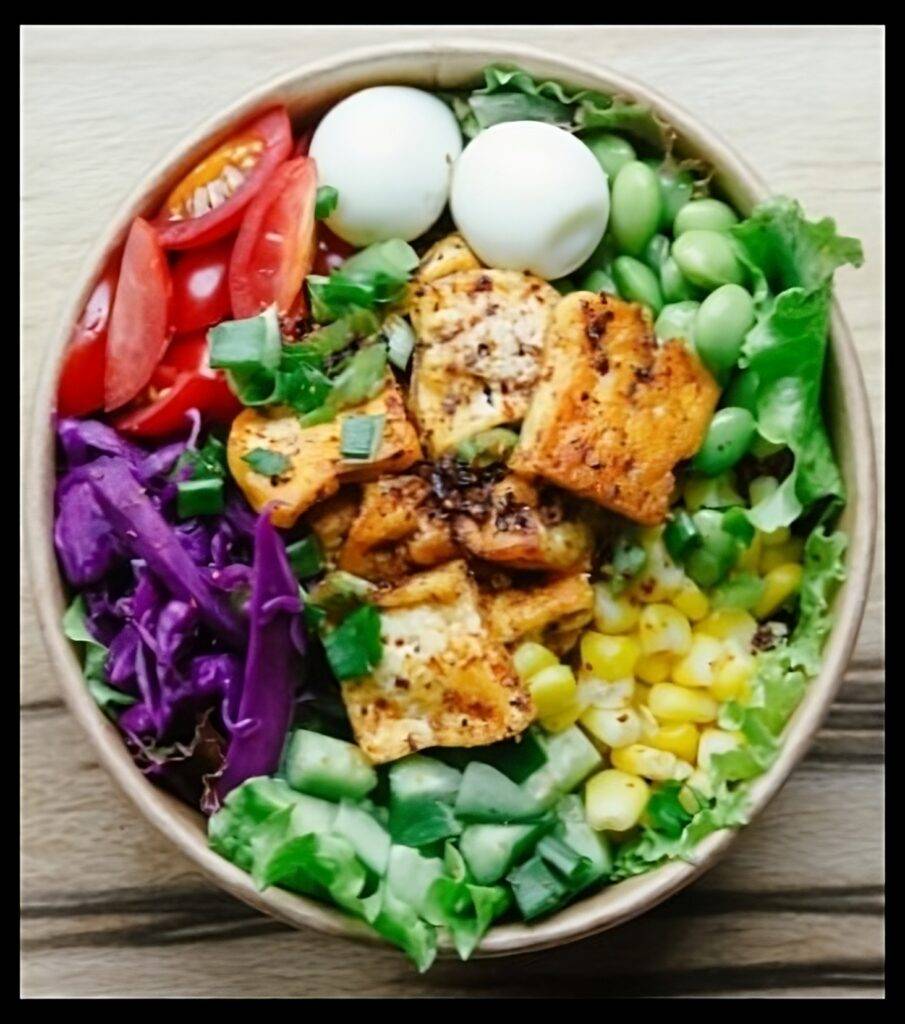 Salmon cobb salad.