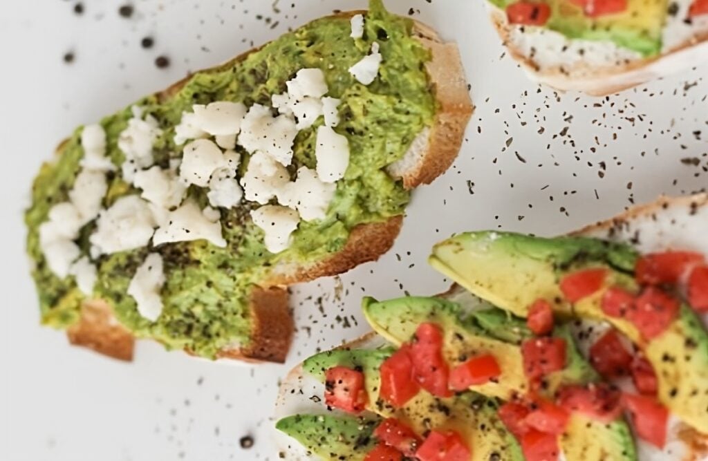 Avocado toast for healthy weight loss.