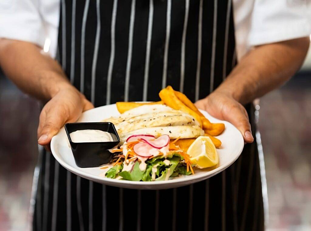 Chef prepaing heart healthy weight loss meal.