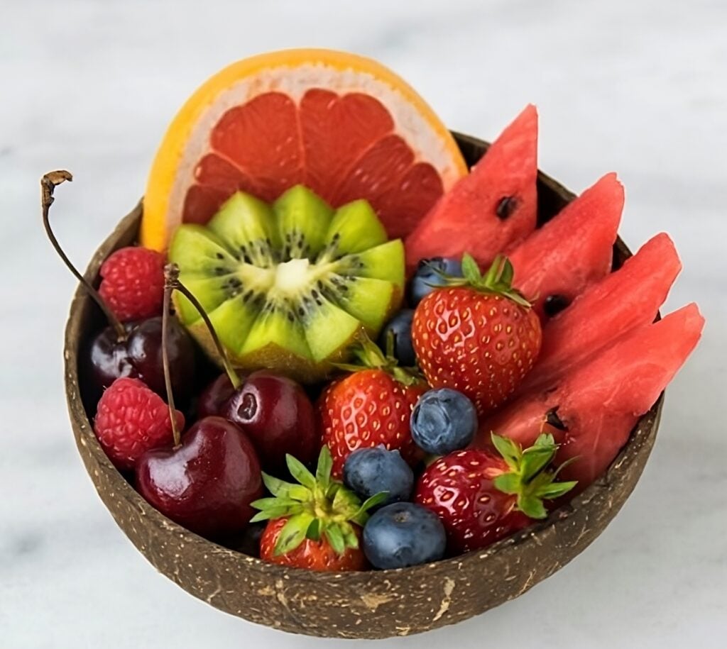 Bowl of fruit.