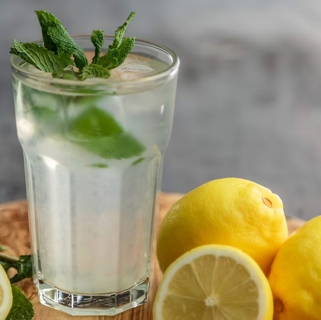Lemon water to help detox for losing weight.